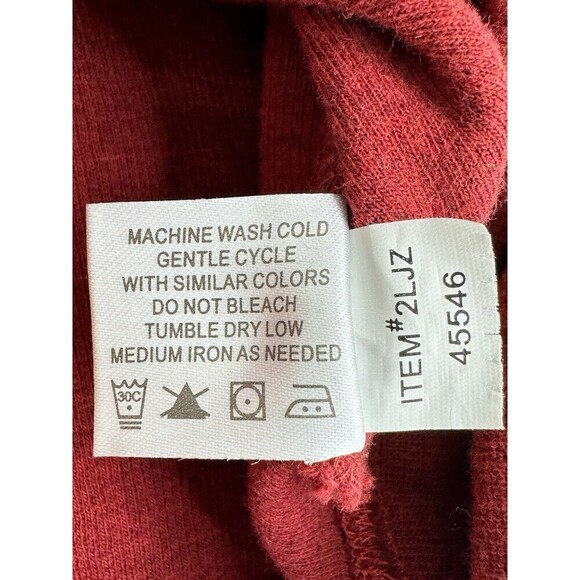 Orvis 1/4 Zip Pullover Sweater Men's Medium Maroon Red Ribbed Knit 100% Cotton - Picture 13 of 13